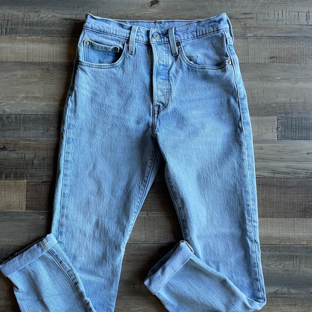 Levi's Light Blue Straight Leg Jeans